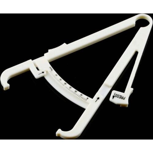 ABS Personal Body Fat Caliper Skin Analyzer Measure Charts Fitness Slim Keep Health Tester Body Fat Monitor Sebum Meter Folder