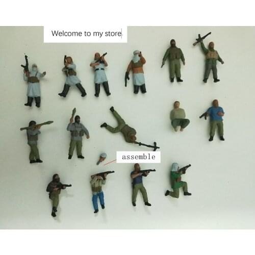 Super mini 1/72 pvc figure Modern Middle East soldiers 15pcs/set