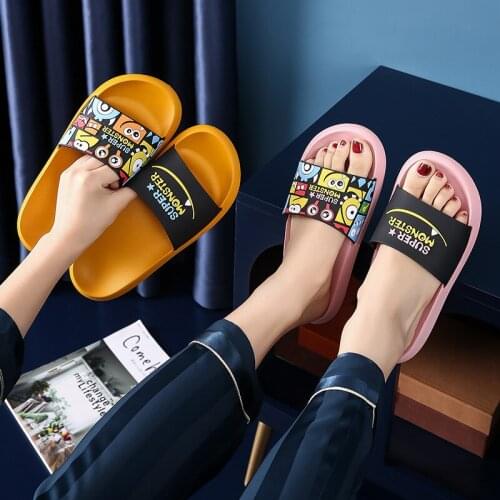 Slippers mens fashion thick bottom soft bottom womens Non Slip home slippers slippers men shoes for men mens shoes