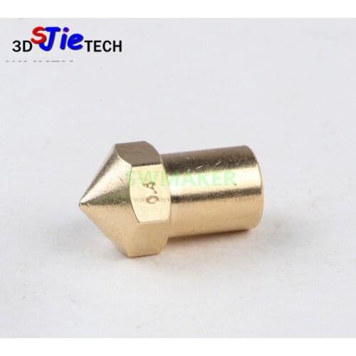 SWMAKER 1pcs creatbot replacement nozzle brass nozzle 0.4mm 0.6mm 0.8mm for 1.75mm / 3.0mm creatbot 3D upgrade printer