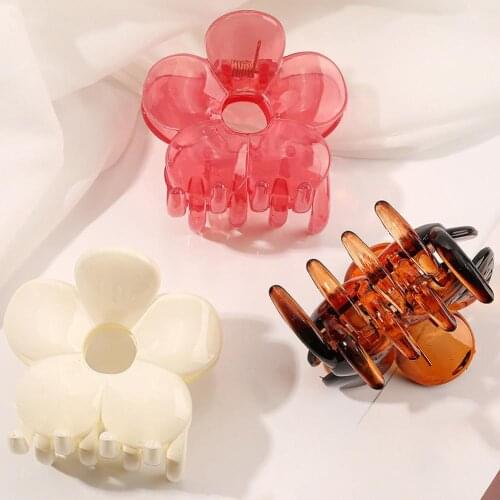 Flower Plate Hair Clip High-quality Material Jelly Color Clip Headdress Hairpin Plate Hair Grab Fashion Elegant Hair Accessories