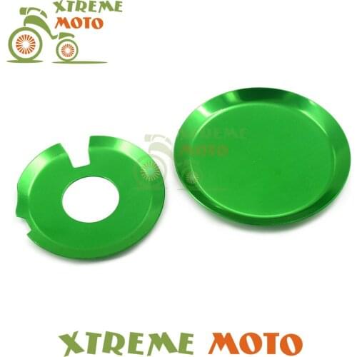 Green Engine Ignition Clutch Case Cover Guards Set For Kawasaki KLX400 Suzuki DRZ400S DRZ400SM DRZ400E Motorcycle Dirt Bike