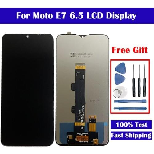 6.5" LCD For Motorola Moto E7 XT2095 LCD Display + Touch Screen Digitizer Glass Panel Free Shipping