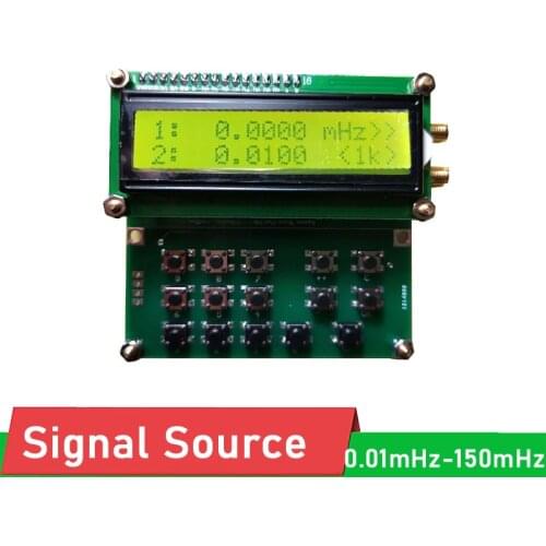 0.01mHz-150mHz Si5351 simple signal source dual channel square wave