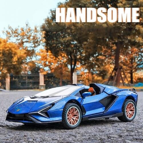 1:32 Sian FKP37 Convertible Supercar Alloy Car Model Diecast Toy Vehicle High Simitation Cars Toys For Children Gifts