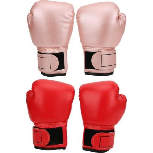 1 Pair Child Boxing Gloves Kids Training Fighting Gloves Muay Thai Sparring Punching Kickboxing Breathable PU Punching Gloves
