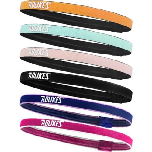 1 pcs Fitness Headband Non-slip Sweat Absorption Elastic Silicone Sweatband Hair Band Head Wrap Yoga Jogging Fitness Sweatband