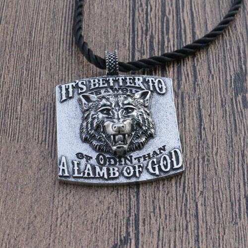 10pcs lanseis viking Wolf Odin Valhalla jewelry Norse Thor Pagan Gods men pendant Heathen Asatru Celt Norse Rune Animal necklace