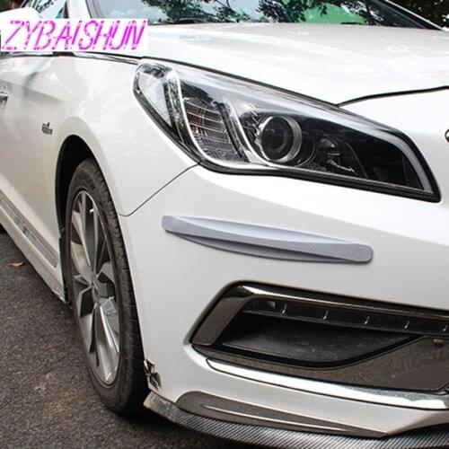 2 pieces / set. Carbon fiber sticker rubber bumper protector for Honda CRV Accord Odeysey Crosstour Toyota Camry Corolla RAV4