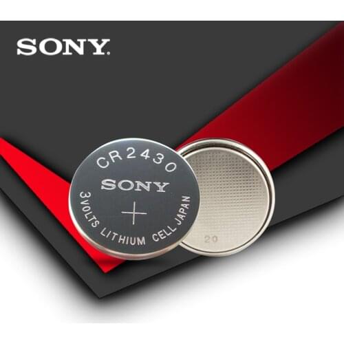 2pc/lot Sony 100% Original CR2430 CR 2430 3V Lithium Button Cell Battery Coin Batteries For Watches,clocks,hearing aids