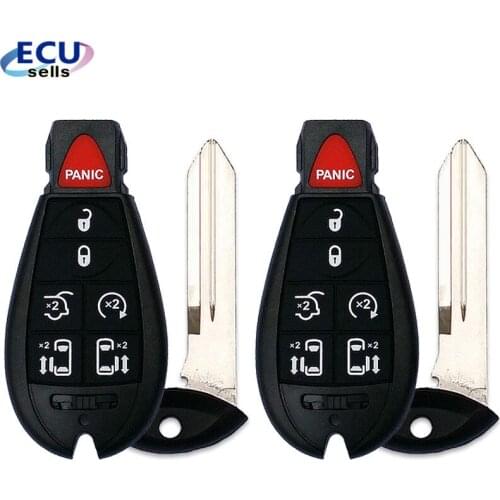 2PCS X New Uncut Keyless Remote Key Fob for Dodge Grand Caravan M3N5WY783X