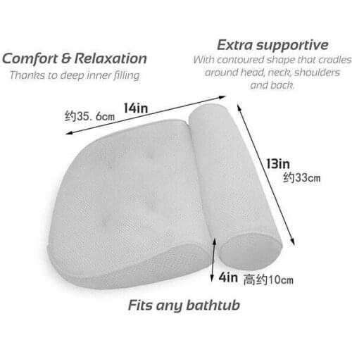 37*35*10cm 3D mesh non-slip cushion bath pillow bathtub bath pillow Bathtub head pillow