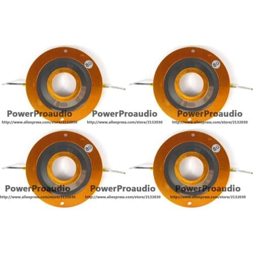 4 pcs 44.4mm Super Tweeters Voice Coil Titanium Film Flat 8OHM For JBL 2404 2404J 2404J-1 2405 2405 2405J Speaker Drive Repair