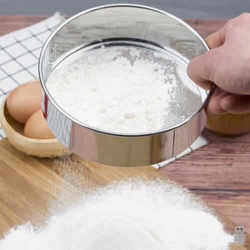 6-Inch Stainless Steel Flour Sifter Food Sieve 60-Mesh Fine Mesh Food Strainer Bean Herb Strainer for Kitchen Tea Baking Tools