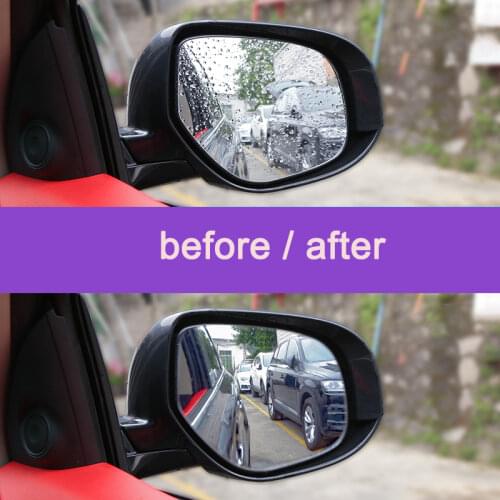 Lsrtw2017 Car Rearview Rain Shade Film for Mitsubishi Outlander 2013 2014 2015 2016 2017 2018 2019 2020 Accessories Sticker