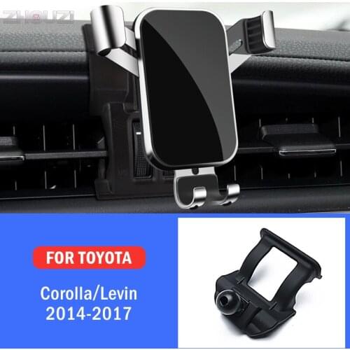 Car Mobile Phone Holder Mounts Stand GPS Gravity Navigation Bracket For Toyota Corolla Altis Levin 2014-2017 Car Accessories