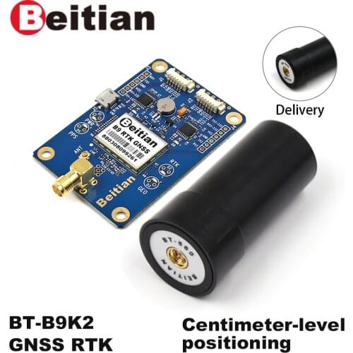 BEITIAN high-precision positioning centimeter-level GNSS board with GNSS antenna BT-B9K2
