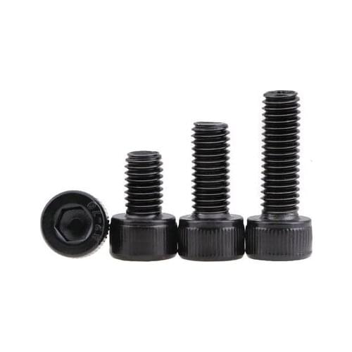 304 Black stainless steel six angle screw DIN912 cup head six angle bolt / screw M3 M4 M5