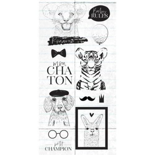 French Transparent Clear Stamp for DIY scrapbooking/Card Making C806