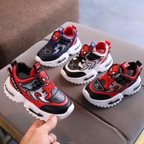 Spiderman Children Shoes Boys Sneakers Girls Sport Shoes Child Leisure Trainers Casual Breathable Kids Running School Shoes