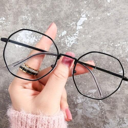 Metal Eyewear Frames Men Women Vintage Retro Optical Eye Glasses Anti Blue Light Transparent Spectacle Frames