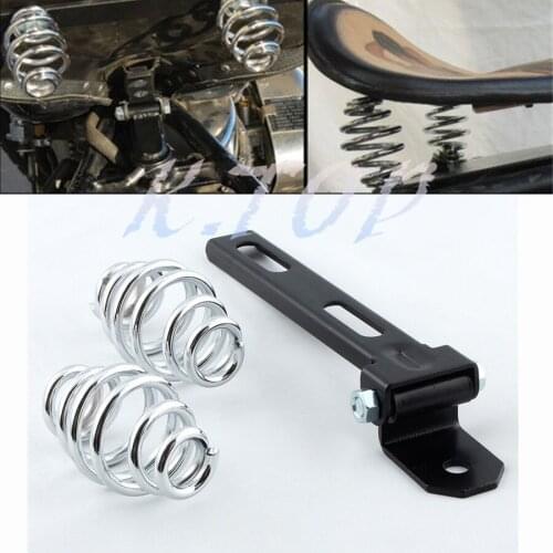 Motorcycle Solo Seat Springs 3" Bracket Mounting Fit For Harley Chopper Bobber Custom