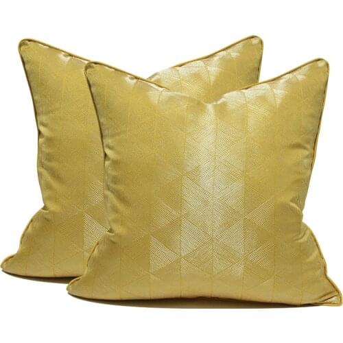 DUNXDECO Cushion Cover Decorative Pillow Case Modern Luxury Yellow Geometric Simple Artistic Sofa Chair Bedding Coussin Decorate