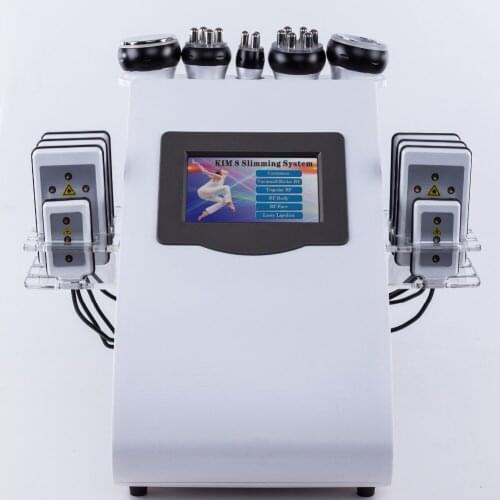 Portable 6 in 1 40k or 80k Ultrasound Liposuction Cavitation radio frequency Slimming Machine