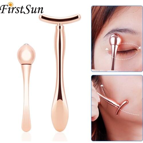 T-shape Face Lifting Thin Face Mini Magic Eye Wand Eye Massage Stick Anti Eye Pouch Dark Circles Massager for Eyes Care Tools