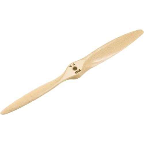 Uxcell RC Airplane Propeller Fixed-Wing 2 Vane Prop Beech Wood for Gas Engine 10x8inch