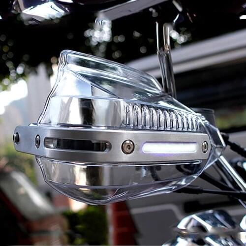 Motorcycle Handguard Hand Guard with LED For honda sh 125i honda cb650f suzuki sv650 kawasaki vulcan 900 classic bmw k1200lt