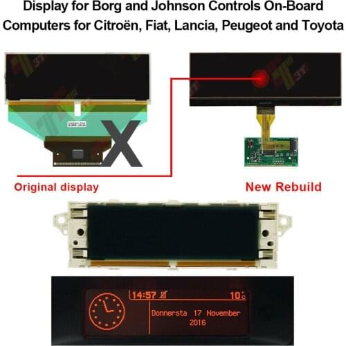 LCD Display for for Citroen For Fiat Lancia For Peugeot for Toyota On-board Computers