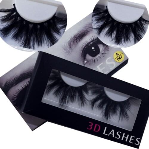 100% Mink Eyelashes False Eyelashes Criss-cross Natural Fake lashes Length 25mm Makeup 3D Mink Lashes Extension Eyelash Beauty