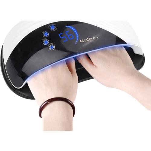 10s Professional UV LED Nail Lamp Dryer Nail Dryer UV Nail Polish Gel Built-in Cooling Fan with 42pcs Lamp Bead Digital Display