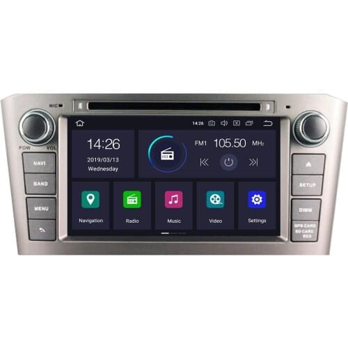 Android 10 Car DVD Stereo Multimedia Headunit Auto Radio GPS Navigation Video Audio For Toyota Avensis T25 2003-2008