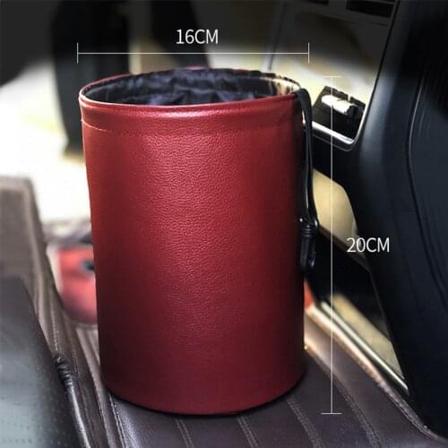 Car Storage Busket Container For Waste Organizer Interior Cat Rubbish Holder Folding Auto Waterproof Garbage Can Trash Tool
