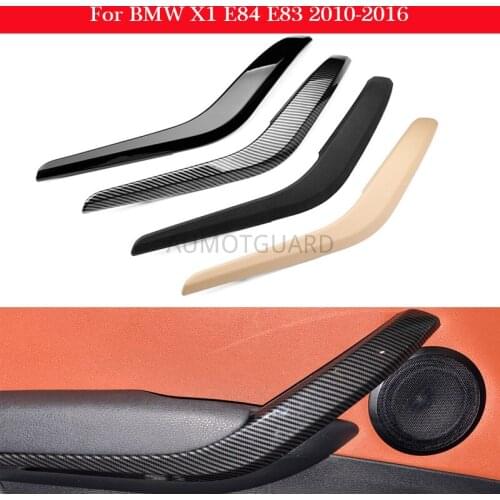 Car Inner door Panel handle Cover For BMW X1 E84 E83 2010-2016 Auto Left Right Interior Door Armrest Pull Trim Cover Beige Black