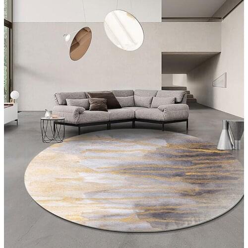 Large Carpet Bedroom INS Fluffy Sofa Floor Mat Soft Rugs Nordic Modern Round Carpets For Living Room Rug Home Office Decoration