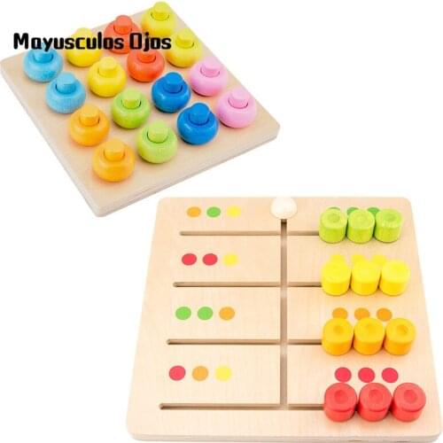 Kindergarten Teaching Props Color Cognitive Toys Color Matching Maze Learning Board Childrens Early Education Educational Toys