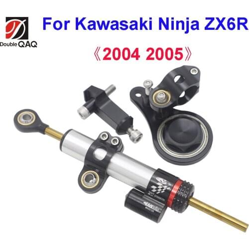 For Kawasaki ZX6R ZX-6R 2005-2006 Motorcycle Accessories Steering Damper With Bracket