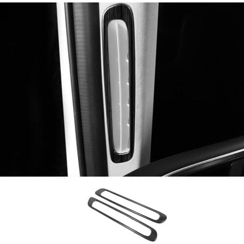 For Mazda 3 2019 2020 Stainless steel Car interior A-pillar Speaker horn ring Cover Trim Sticker Car Styling Accessories 2pcs