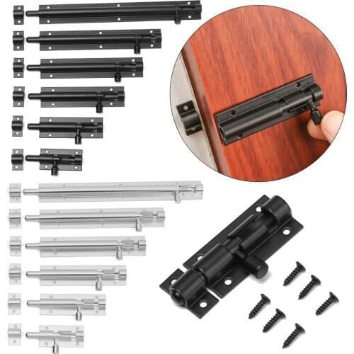2-8inch Aluminum Alloy Door Tower Bolt Latch Catch Heavy Duty Large Garden Gate Shed Sliding Door Lock Home Hardware