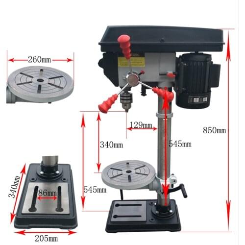 750W Laser Bench Drill Mechanical Accessories Tools Industrial Grade Small Milling Machine Home High Precision Drilling Machine