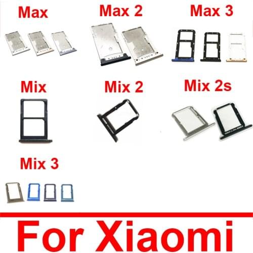 SIM Card Tray Socket Slot Holder Adapter For Xiaomi Mi Max 2 3 Mix 2S SIM & SIM / TF Card Tray Adapter Replacement Repair Parts