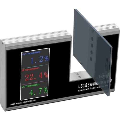 LS183 Spectrum Transmission Meter film glass PMMA PC UV IR VL transmittance window tint with 940 IR 365 UV 380-760nm VL