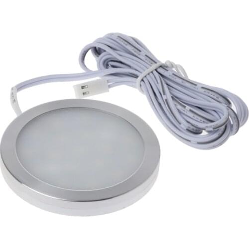 2021 New Round 12V Display Cabinet LED Light Furniture Wardrobe Counter Shelf Lamp