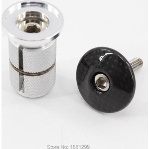 Newest bicycle headsets size adjustment Locking device with carbon top cap bike headsets swell hanging nut with cover Free ship