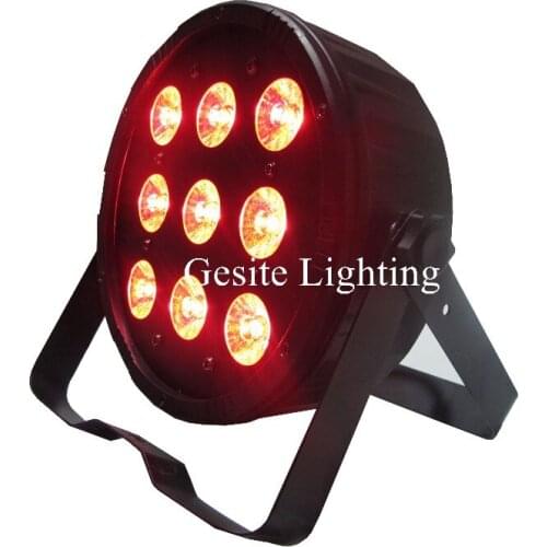 New Arrival 9pcs*12W 4in1 RGBAW LED Flat Par Light,LED Slim Par Can,American DJ Light For Christimas