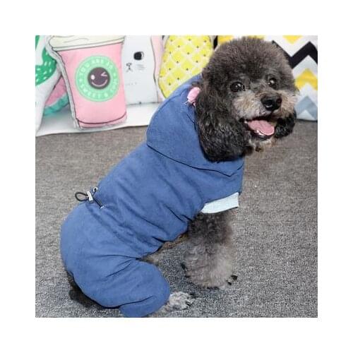 Pet Bichon Teddy Puppy Dog Clothes Fall/Winter Clothes Winter Coats Cotton Jacket Four-legged Clothes Dog Clothes Dog Supplies