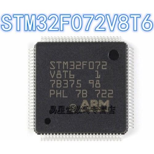 1PCS 100% new original authentic STM32F072V8T6 QFP-100 32F072V8T6 QFP100 32-bit microcontroller chip